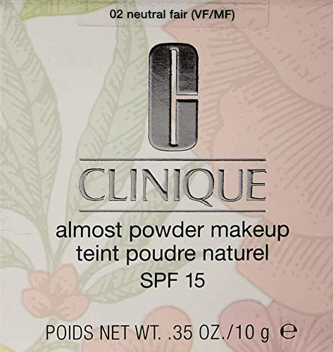Clinique Almost Powder Makeup SPF 18 02 Neutral Fair 10g/.35 Oz 3 Clinique Almost Powder Makeup SPF 18 02 Neutral Fair 10g/.35 Oz