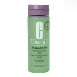 Clinique All About Clean Liquid Facial Soap Mild 6.7 Oz For Dry Combination Skin Unboxed