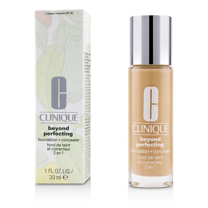 Clinique Beyond Perfecting Foundation & Concealer - # 07 Cream Chamois (VF-G) 30ml 4 Clinique Beyond Perfecting Foundation & Concealer - # 07 Cream Chamois (VF-G) 30ml - Image 2