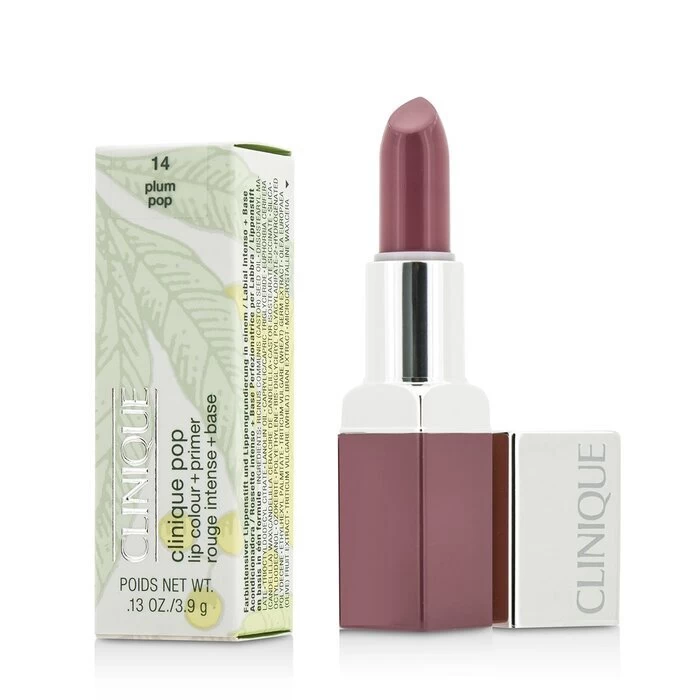 Clinique Pop Lip Colour + Primer - # 14 Plum Pop 3.9g 4 Clinique Pop Lip Colour + Primer - # 14 Plum Pop 3.9g - Image 2